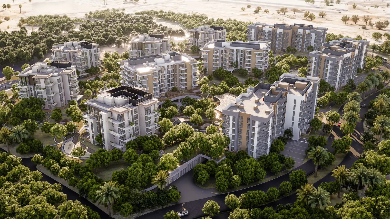 Ghaf Woods Phase-1A by Majid Al Futtaim — residential architecture project in Dubai Land by Mohammad Zaid Beg