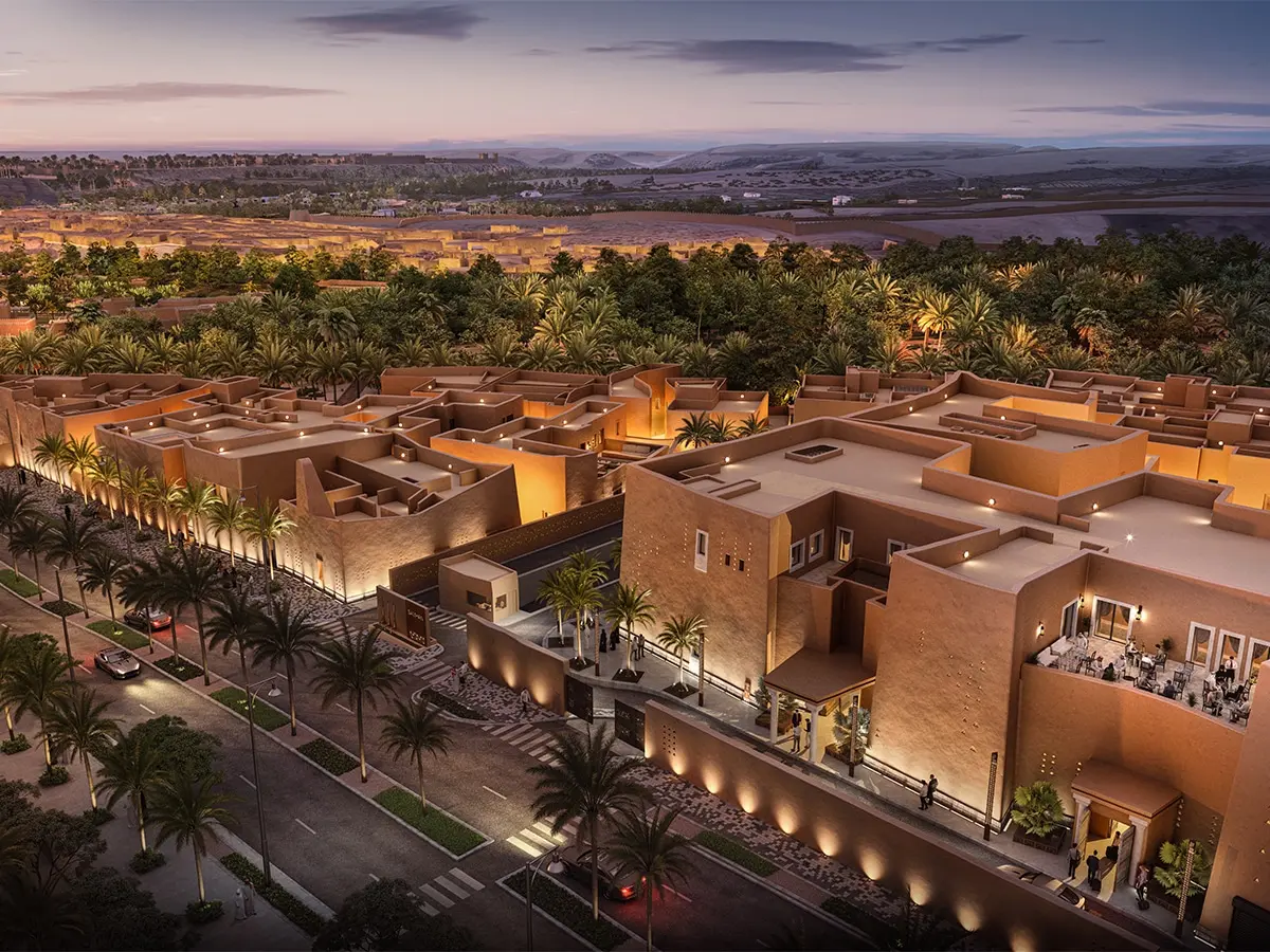 The Samhan Heritage Hotel by Diriyah Gate Development — hospitality architecture project in Riyadh, KSA by Mohammad Zaid Beg
